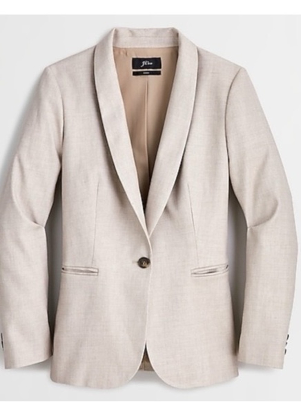 J. Crew Parke stretch linen blazer | Flax beige | Size 6